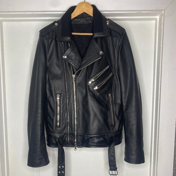 formel Blive kold Uskyldig Balmain | Jackets & Coats | Balmain Quilted Leather Biker Jacket Black 225  | Poshmark